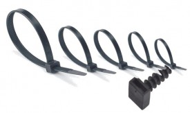 Cable Ties & Plugs Assorted Pack Black 12.98